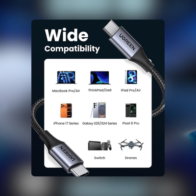 Broad USB-C compatibility