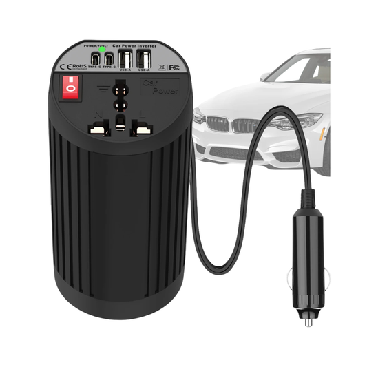 Inversor de Corriente para Carro 200W Con 5 Salidas