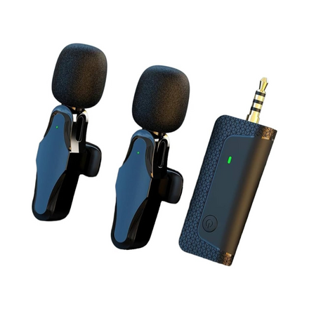 Micrófono Lavalier Inalámbrico K35 Pro - Para iPhone, Android y Cámaras