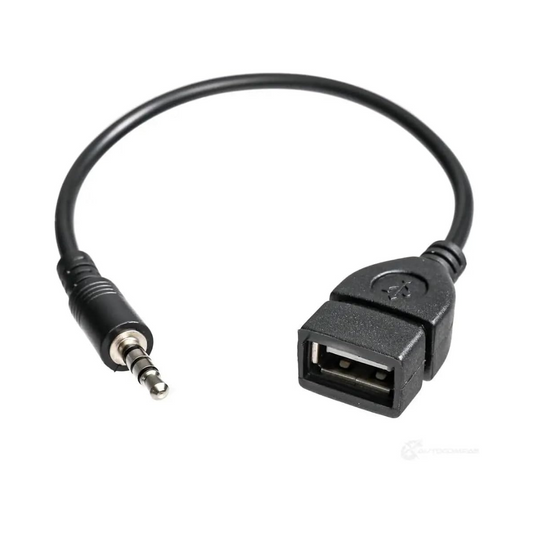 Adaptador Auxiliar 3.5mm a USB 2.0 Hembra