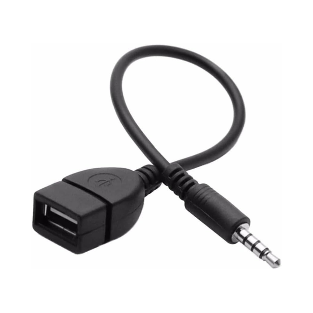 Adaptador Auxiliar 3.5mm a USB 2.0 Hembra