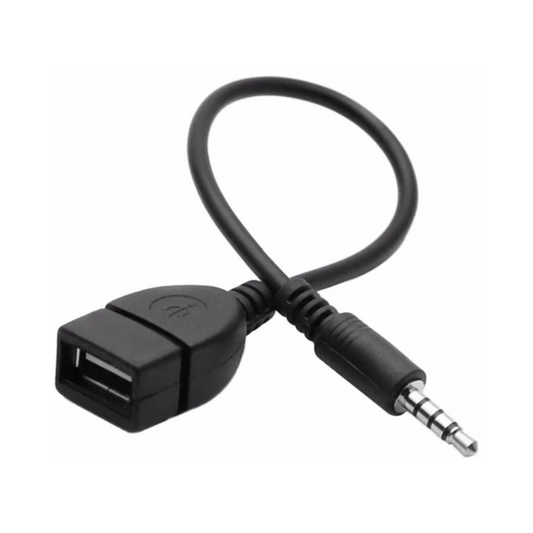 Adaptador Auxiliar 3.5mm a USB 2.0 Hembra