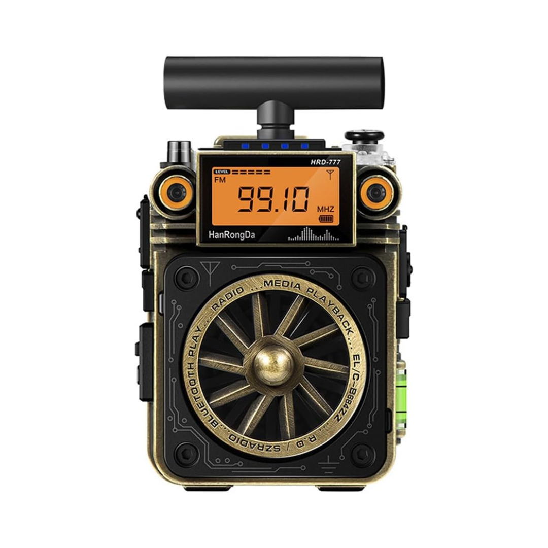 Parlante Portátil Con Radio Multibanda con Bluetooth , Altavoz Hi-Fi y SOS