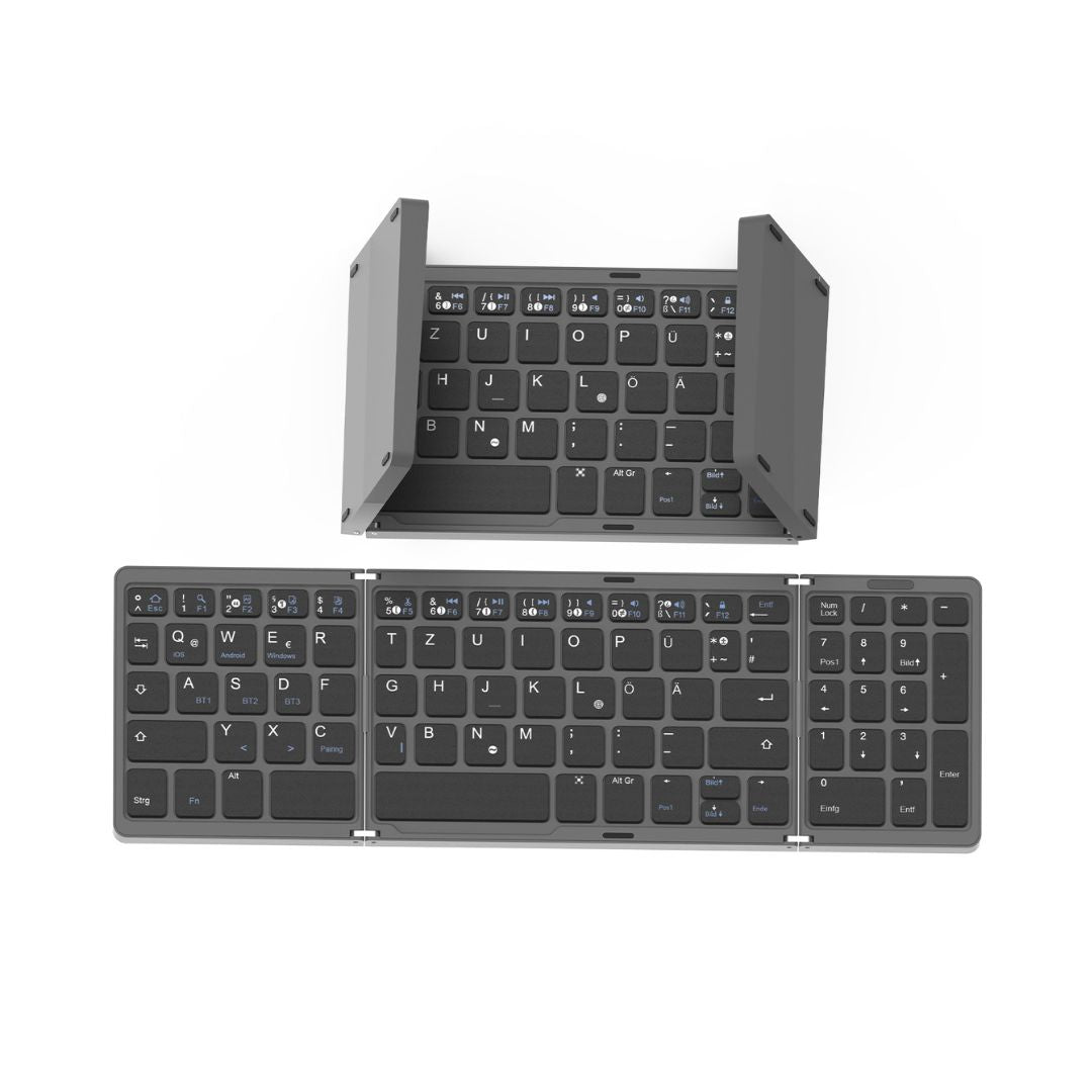 Teclado Plegable Bluetooth Con NumPad