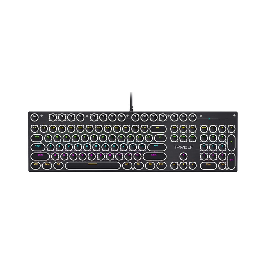 T-WOLF T75 104-Key RGB Mechanical Keyboard