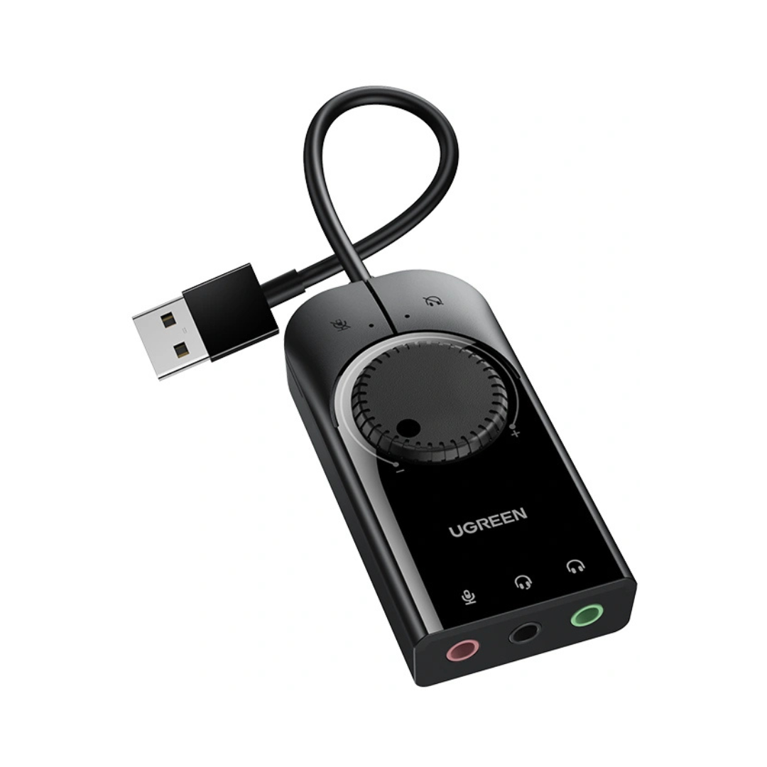 Adaptador de Sonido Externo USB a Jack 3.5 mm UGREEN CM129