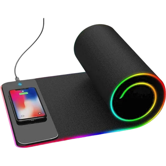 Mousepad Gamer RGB con Cargador Inalámbrico, vista de presentación 1