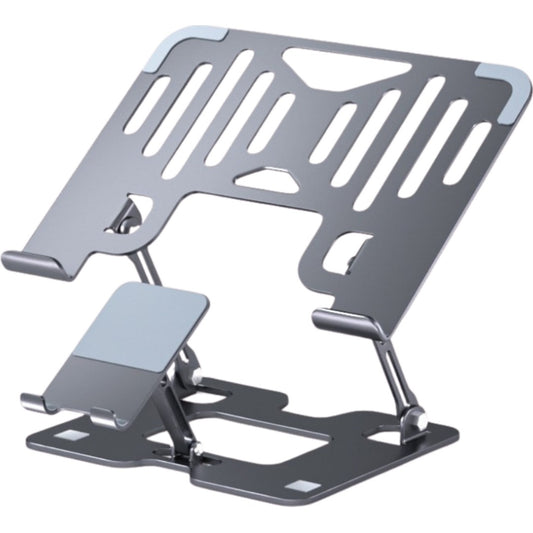 Soporte Doble Ajustable para Laptop y Teléfono de Acero, vista de presentación 1