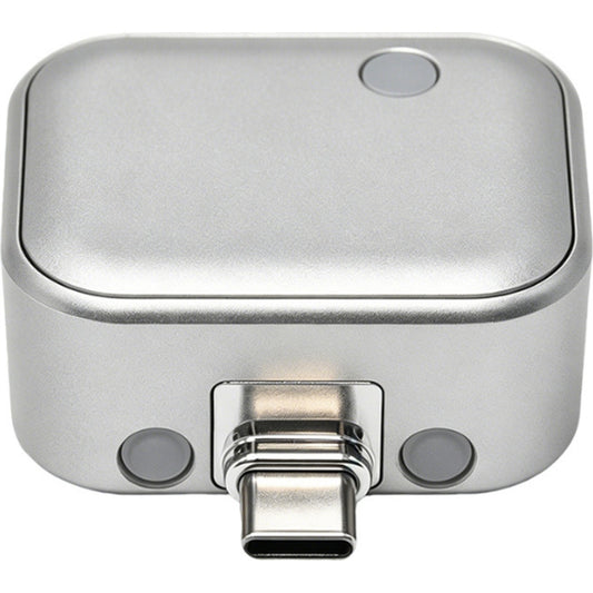 Adaptador USB-C plateado, vista 1