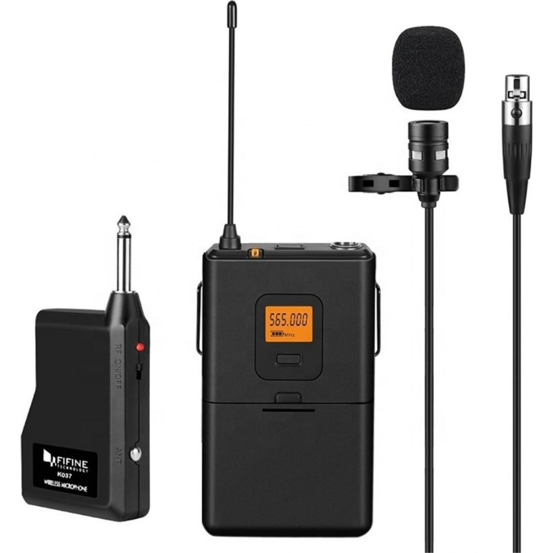 Micrófono Lavalier Inalámbrico UHF Fifine K037, vista de presentación 3