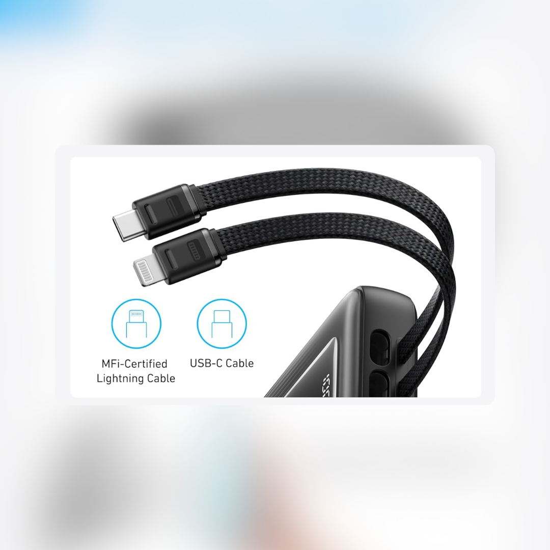 Cables integrados para más comodidad