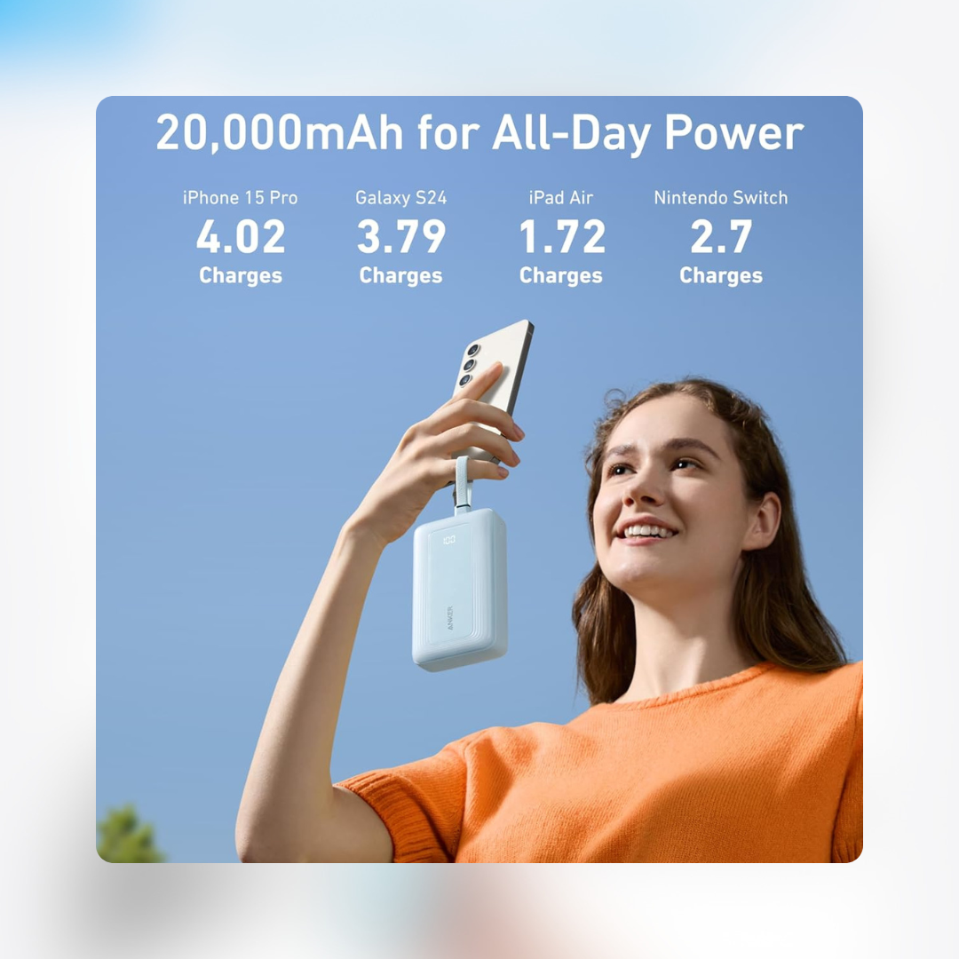 20,000mAh para mayor autonomía