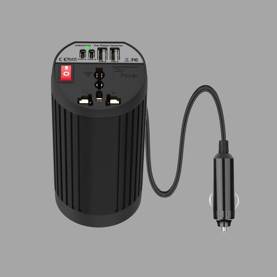 200W Car Power Inverter with 5 Outlets