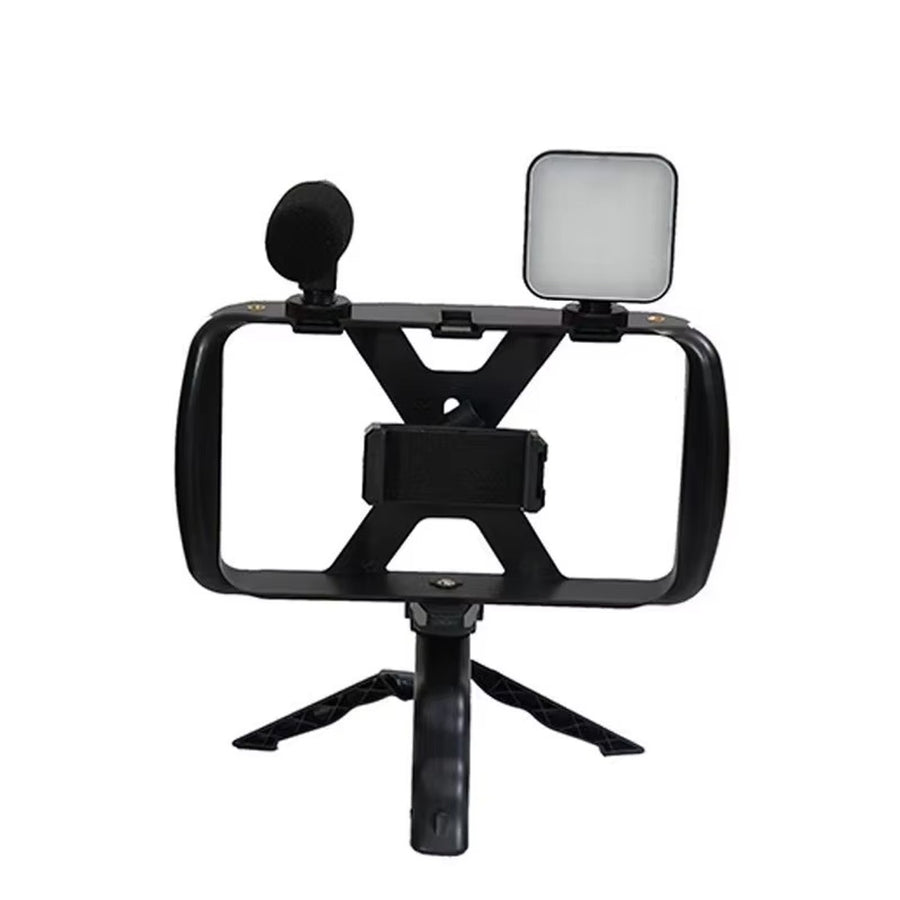 Kit De Grabación 4 En 1 Para Celular Con LED, Micrófono Y Trípode AY49T