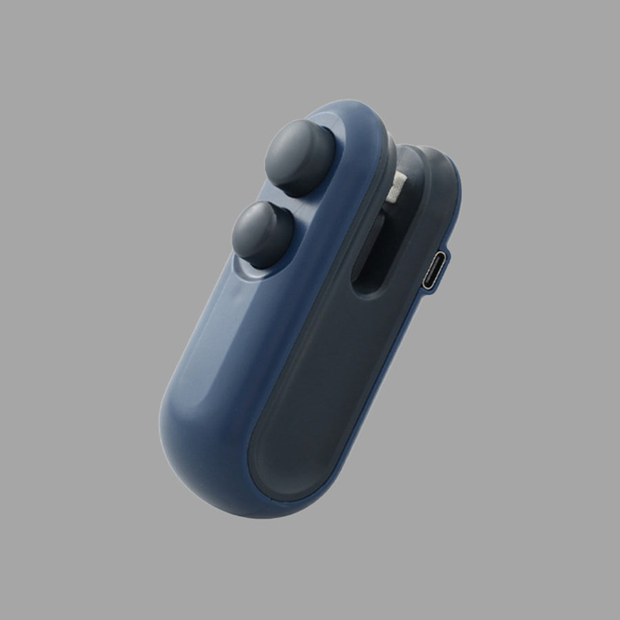 Mini Sellador De Bolsas 2 En 1 Recargable Con Cortador