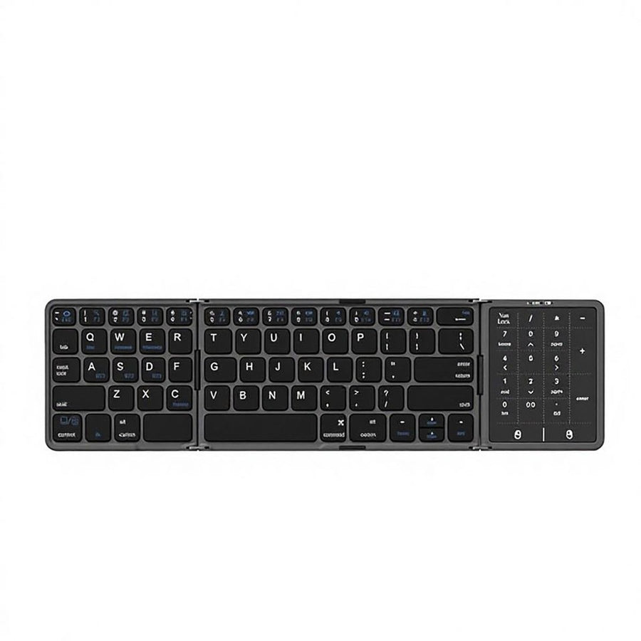 Teclado Plegable Bluetooth B089 Con Touchpad Y Numpad