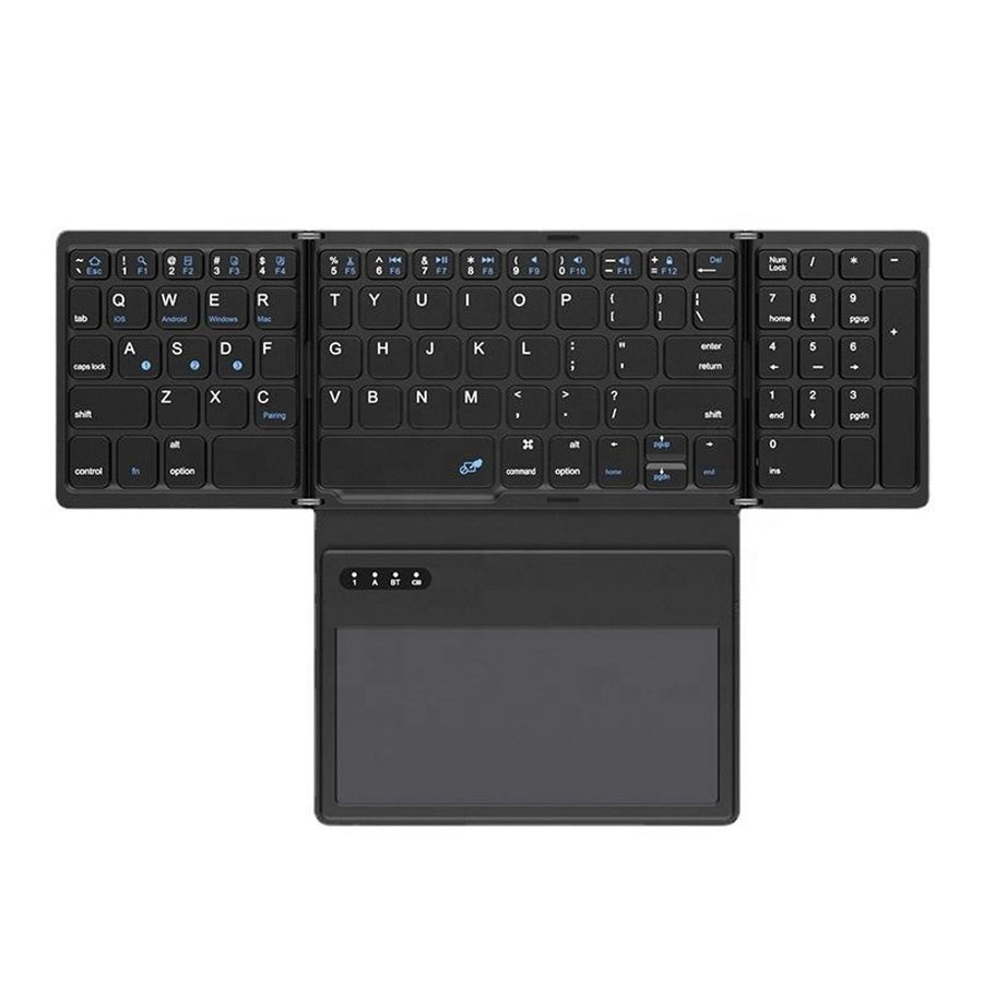 Teclado Plegable Bluetooth B055 Con Touchpad Y Numpad