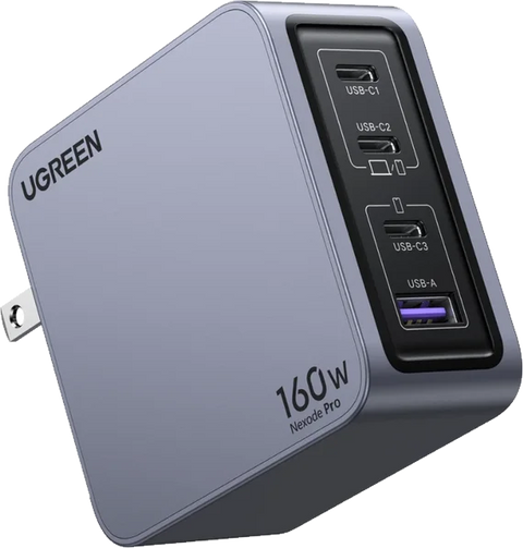 Cargador UGREEN Nexode Pro 160W recortado sin fondo