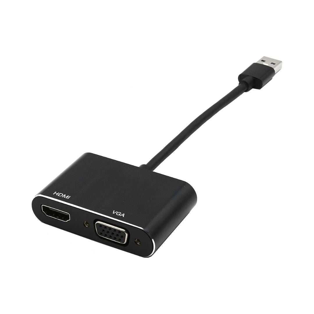 USB Hub to HDMI Ports | VGA | 3.5mm plug