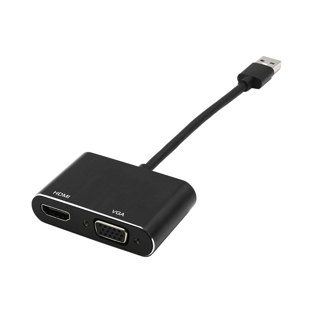 Hub USB a Puertos HDMI y VGA