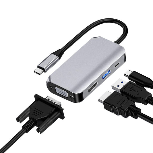 Type C Hub to HMDI Ports | USB | VGA | USB-C